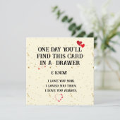 Tijdloze Liefde: Een Keepsake Kaart voor elke gele (Staand voorkant)