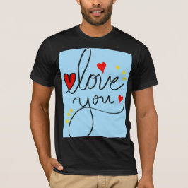 Tijdloze liefde: elegant en stijlvol print T-shirt