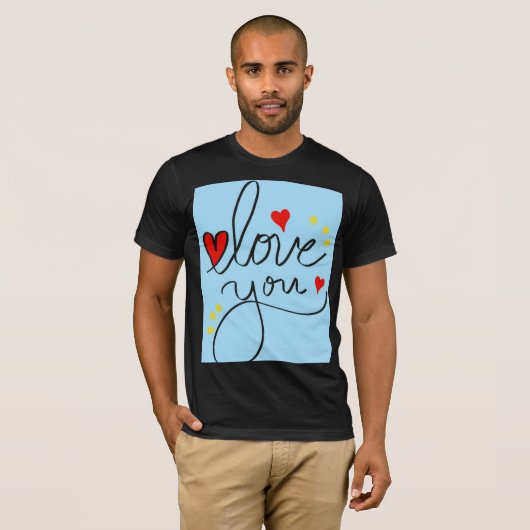 Tijdloze liefde: elegant en stijlvol print T-shirt (Voorkant volledig)
