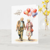 Tijdloze liefde en gezelschap Valentijnsdag Kaart (Gele Bloem)