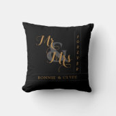 Tijdloze Liefde: Mr. & Mrs. Forever Decoratie Kussen (Voorkant)