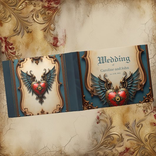 Tijdloze liefde, surrealistische elegantie in stea gastenboek