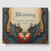 Tijdloze liefde, surrealistische elegantie in stea gastenboek (Voorkant)