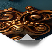 Tijdloze liefde, surrealistische elegantie in stea poster (Hoek)