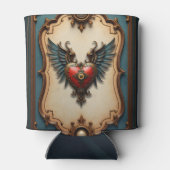Tijdloze liefde, surreële elegantie in steampunkst blikjeskoeler (Achterkant)