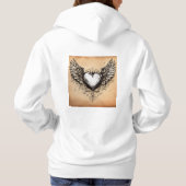 Tijdloze liefde: traditioneel Tattoo-geïnspireerd  Hoodie (Achterkant)