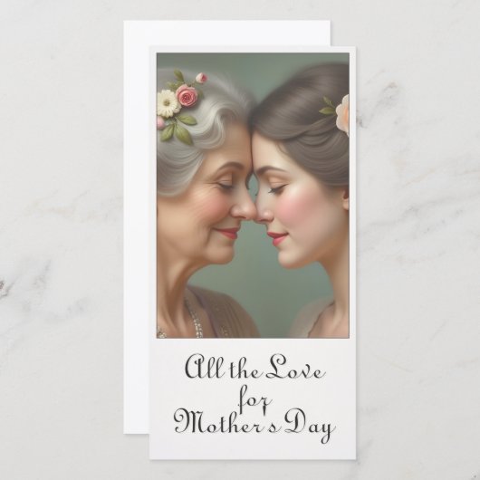 Tijdloze liefde tussen moeder en dochter (Voorkant / Achterkant)