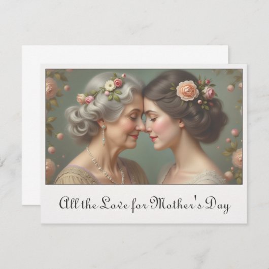 Tijdloze liefde tussen moeder en dochter (Voorkant / Achterkant)