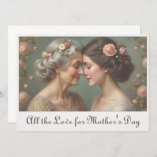 Tijdloze liefde tussen moeder en dochter (Voorkant / Achterkant)