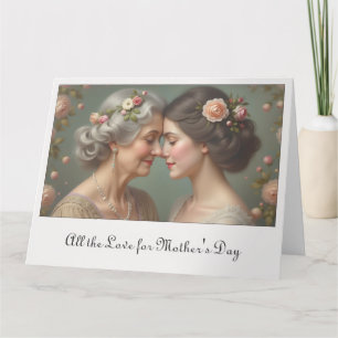 Tijdloze liefde tussen moeder en dochter kaart