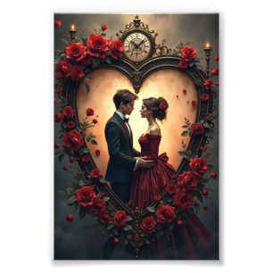 Tijdloze Liefde – Victoriaanse Gotische Trouwcolle Foto Afdruk