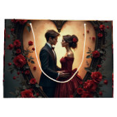 Tijdloze Liefde – Victoriaanse Gotische Trouwcolle Groot Cadeauzakje (Achterkant)