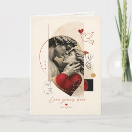 Tijdloze Liefdes Beeldhouwkunst | Romantisch Stel  Kaart