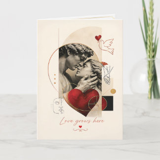 Tijdloze Liefdes Beeldhouwkunst | Romantisch Stel Kaart