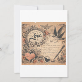 🖋️❤️ Tijdloze liefdesbrieven 📜💘 Feestdagenkaart