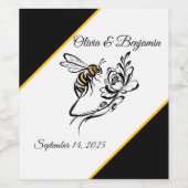 Tijdloze luxe Bij Huwelijk Voedsel- en dranklabels Wijn Etiket (Enkel label)