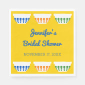 Tijdloze mengkommen bruiloftsshower servet (Voorkant)