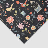 Tijdloze Midnight Birdcage Decoupage Tissuepapier (Detail)