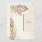 Tijdloze Minimale Trouwstijl Kaart (Achterkant)