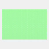Tijdloze Mint White Polka Dot Gift Wrapping Paper (Voorkant 3)