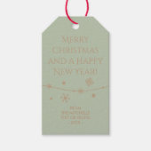 Tijdloze Misty Sage - Kerst Foto Gift Labels Cadeaulabel (Voorkant)
