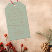 Tijdloze Misty Sage - Kerst Foto Gift Labels Cadeaulabel