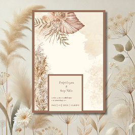 Tijdloze moderne chique bruiloft elegantie kaart