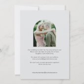 Tijdloze modus bruiloft Save the date Kaart (Achterkant)