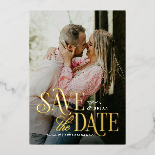 Tijdloze modus REAL FOLIE Save the Date Kaart