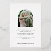 Tijdloze modus REAL FOLIE Save the Date Kaart (Achterkant)