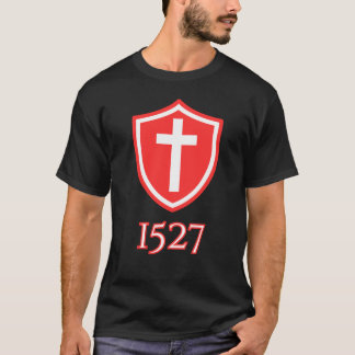 Tijdloze moed: 1527 Shield T-shirt