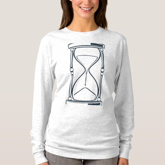 Tijdloze momenten Hourglass Design" T-shirt (Voorkant)