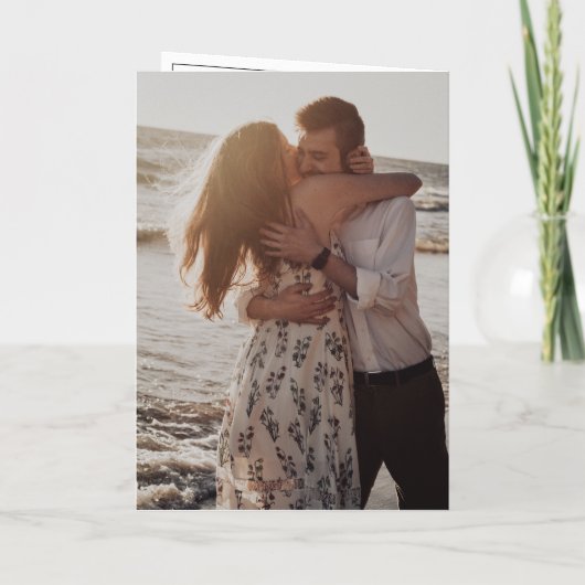 Tijdloze Monogram Zwart-Wit Elegante Huwelijk (Achterkant)