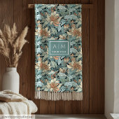 Tijdloze Morris stijl pastel bloemendeken Fleece Deken