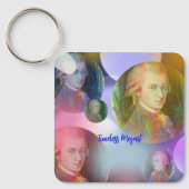 Tijdloze Mozart Music Sleutelhanger (Voorkant)