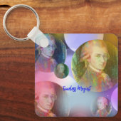 Tijdloze Mozart Music Sleutelhanger (Voorkant)