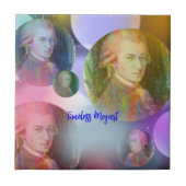 Tijdloze Mozart Muziek Tegeltje (Voorkant)