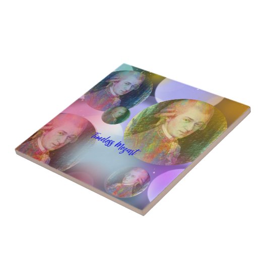 Tijdloze Mozart Muziek Tegeltje (Zijkant)