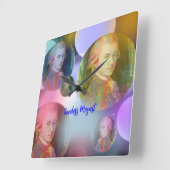 Tijdloze Mozart Muziek Vierkante Klok (Hoek)