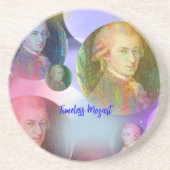 Tijdloze Mozart Muziek Zandsteen Onderzetter (Voorkant)