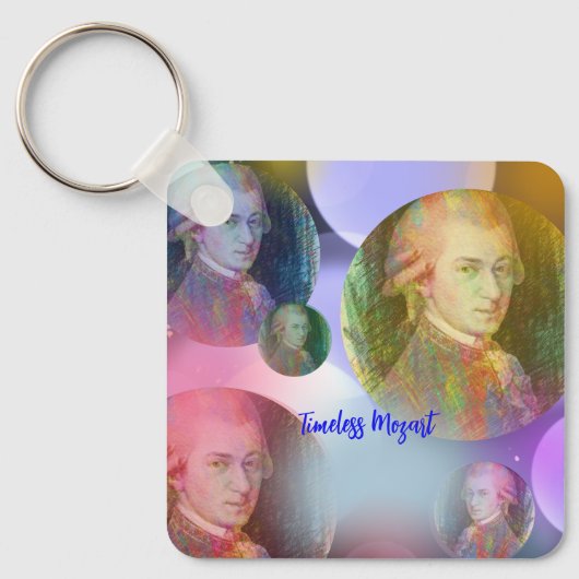 Tijdloze Mozart Sleutelhanger (Voorkant)