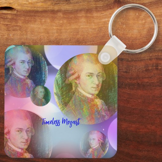 Tijdloze Mozart Sleutelhanger (Achterkant)