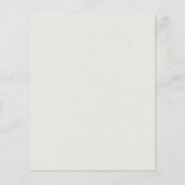 Tijdloze Neutrale Beige Budget Huwelijksuitnodigin (Achterkant)