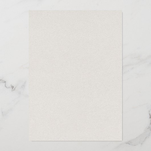 Tijdloze neutrale beige elegante bruiloft folie uitnodiging (Achterkant)