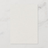 Tijdloze neutrale beige elegante bruiloft informatiekaartje (Achterkant)
