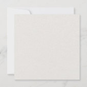 Tijdloze neutrale beige elegante bruiloft kaart (Achterkant)