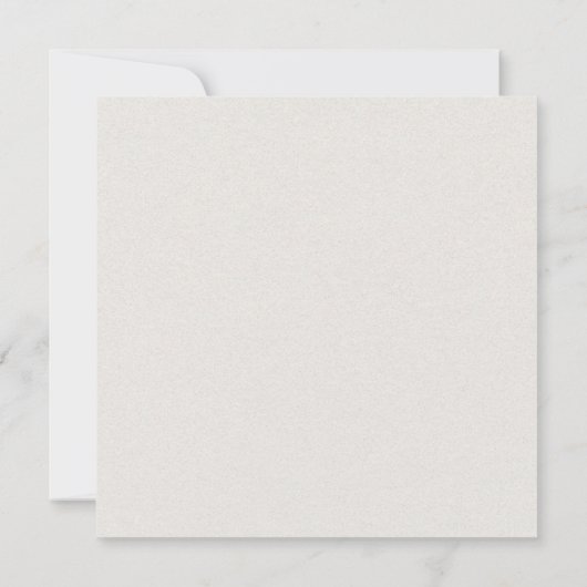 Tijdloze neutrale beige elegante bruiloft kaart (Achterkant)