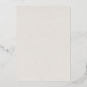 Tijdloze Neutrale Beige Elegante Trouwdouche Folie Uitnodiging (Achterkant)