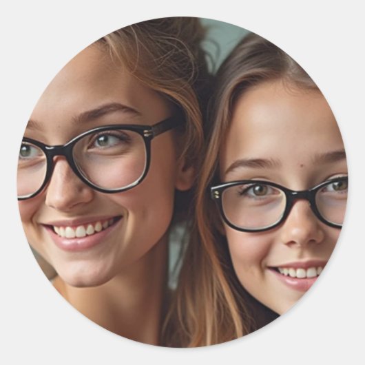 tijdloze obligatie ronde sticker (Voorkant)