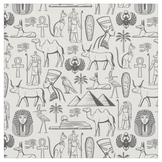 Tijdloze oude Egyptische iconen stof ontwerp (Close Up)